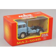 1:43 Масштабная модель МАЗ 504В седельный тягач (1977-1982), голубой