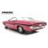 1:18 Масштабная модель DODGE Challenger R/T Hardtop 440 Six Pack 1970 Panther Pink/Black/White