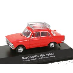 1:43 Масштабная модель МОСКВИЧ 408 из к/ф "Бриллиантовая Рука" (1968), красный
