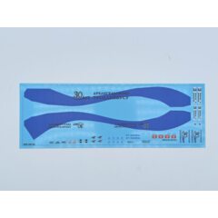 1:43 Набор декалей Архангельский троллейбус вариант 1 (100х290)