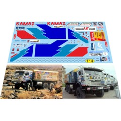 1:43 декаль Камский грузовик №509 дакар 1991