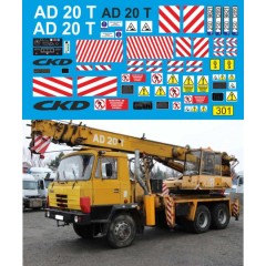 1:43 Декаль Кран TATRA AD 20 T