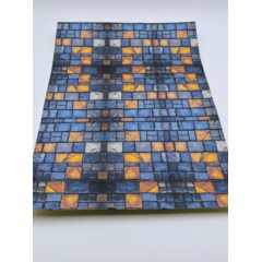 Самоклеющаяся текстура тротуарной плитки №5 (крупная), для макетов, лист А4