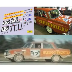 1:43 Декаль Москвич №17 (фильм Гонщики 1973)