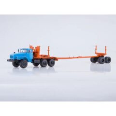 1:43 Масштабная модель 43204-41 лесовоз с прицепом-роспуском