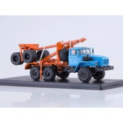 1:43 Масштабная модель 43204-41 лесовоз с прицепом-роспуском