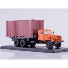 1:43 Масштабная модель КРАЗ-257Б1 контейнер