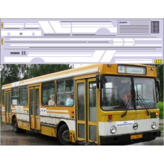 1:43 Декаль Полосы для Ликинский автобус 5256 (белый)