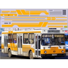 1:43 Декаль Полосы для Ликинский автобус 5256 (оранжевый)