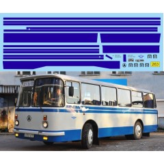 1:43 Декаль Полосы Лаз 695 (синий)