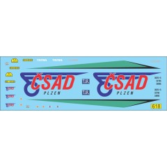 1:43 Декаль Прицеп Skoda 706 CSAD Plzen