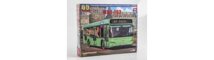 Автобус МАЗ-103 (Рестайлинг) от AVD Models!