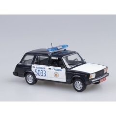 1:43 Полицейские Машины Мира №55 - Волжский 2104 Милиция Белоруссии