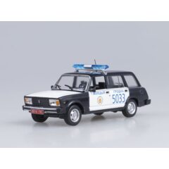 1:43 Полицейские Машины Мира №55 - Волжский 2104 Милиция Белоруссии