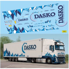 1:43 Декаль Транспортная компания Dasco