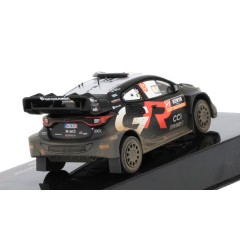 1:43 Масштабная модель TOYOTA GR Yaris Rally1 Hybrid #18 "Toyota Gazoo Racing WRT" Katsuta/Johnston 2 место Safari Rally Kenya 2024 (загрязненная версия)