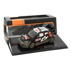 1:43 Масштабная модель TOYOTA GR Yaris Rally1 Hybrid #18 "Toyota Gazoo Racing WRT" Katsuta/Johnston 2 место Safari Rally Kenya 2024 (загрязненная версия)