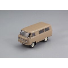 1:43 Масштабная модель Советский автомобиль тип 450A, Ведомственный автобус, г. Ленинград, 1965 г.