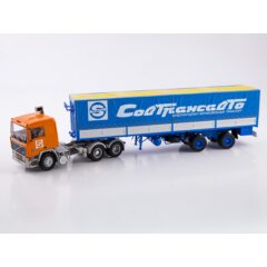 1:43 Масштабная модель Volvo F12 с полуприцепом Fruehauf Savoyarde