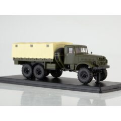 1:43 Масштабная модель КРАЗ-214 бортовой с тентом