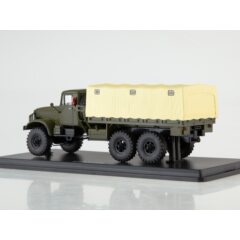 1:43 Масштабная модель КРАЗ-214 бортовой с тентом