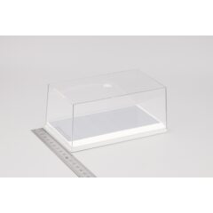 Коробка пластиковых боксов для моделей белый подиум зеркальное покрытие 155х90х70мм (20шт.)