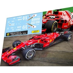 1:43 Набор декалей Formula 1 №37 Ferrari  SF71-H Kimi Raikonen