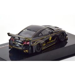 1:43 Масштабная модель NISSAN 35GT-RR "John Player Special" LB-Silhouette WORKS GT (тюнинг R35) 2019 Black/Gold