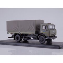 1:43 Масштабная модель КАМАЗ-43253 бортовой с тентом