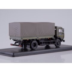 1:43 Масштабная модель КАМАЗ-43253 бортовой с тентом