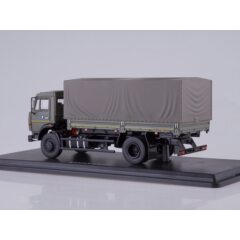 1:43 Масштабная модель КАМАЗ-43253 бортовой с тентом