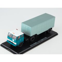 1:43 Масштабная модель КАЗ-608В с полуприцепом ОДАЗ-794