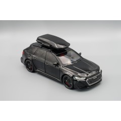 1:24 Модель Audi RS6 с багажным боксом, чёрный, 210х85 мм.