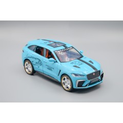 1:24 Модель Jaguar F-PACE SVR, голубой, 195х80 мм,