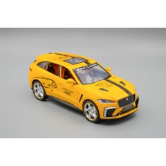 1:24 Модель Jaguar F-PACE SVR, жёлтый, 195х80 мм,