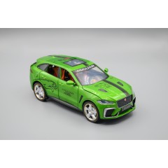 1:24 Модель Jaguar F-PACE SVR, зелёный, 195х80 мм,