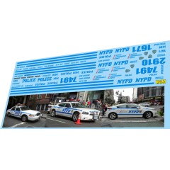 1:43 Набор декалей Полиция США NYPD