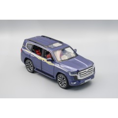 1:24 Модель Toyota Land-Cruiser 300, синий, 2022г. 70th Anniversary