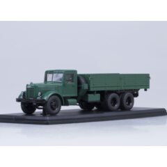 1:43 Масштабная модель ЯАЗ-210 бортовой, тёмно-зелёный /металл. рама/