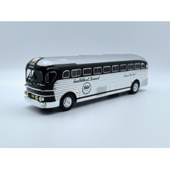 1:43 Масштабная модель Автобус GM PD-4151 Silversides Coach Southwest Transit (1948), chrome black