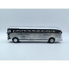1:43 Масштабная модель Автобус GM PD-4151 Silversides Coach Southwest Transit (1948), chrome black