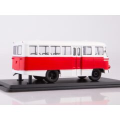 1:43 Масштабная модель Автобус КАГ-3 (бело-красный)