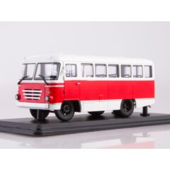1:43 Масштабная модель Автобус КАГ-3 (бело-красный)