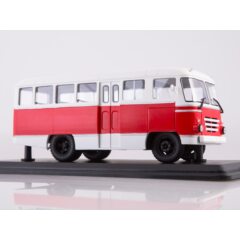 1:43 Масштабная модель Автобус КАГ-3 (бело-красный)