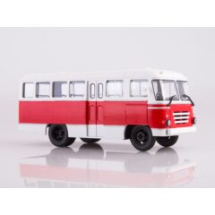 1:43 Масштабная модель Автобус КАГ-3 (бело-красный)