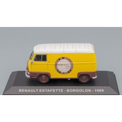 1:43 Масштабная модель RENAULT Estafette Van Borgolon 1969, Yellow Brown White