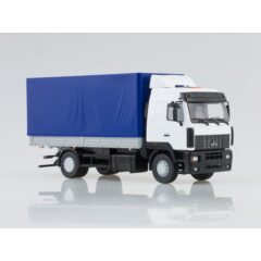 1:43 Масштабная модель МАЗ-5340 бортовой с тентом