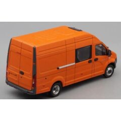 1:43 Масштабная модель ГАЗель Next A32R32 грузопассажирская, оранжевый