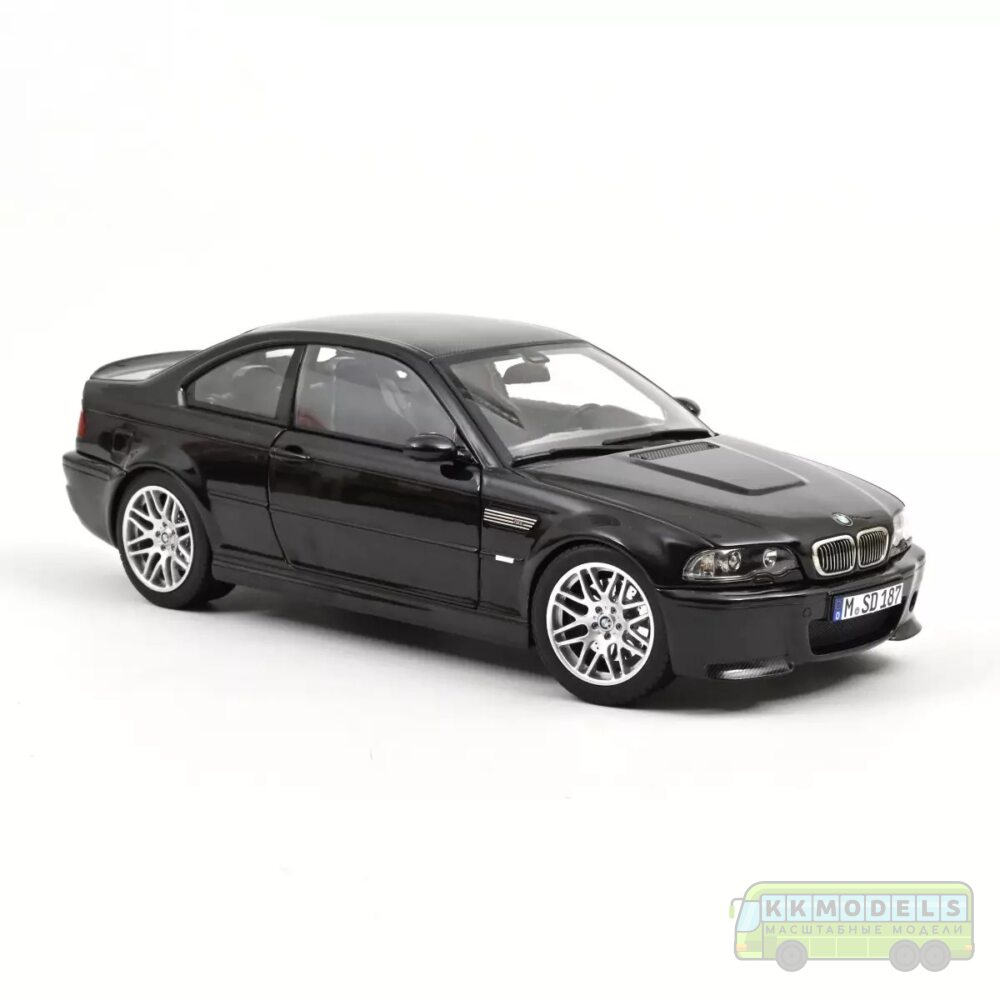 1:18 Масштабная модель BMW M3 CSL (E46) 2003 Saphire Black