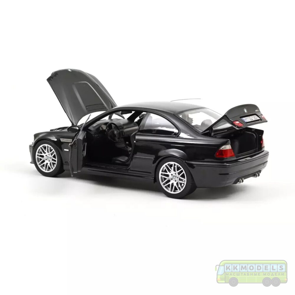 1:18 Масштабная модель BMW M3 CSL (E46) 2003 Saphire Black